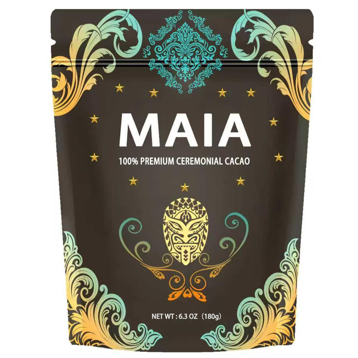Elunara Maia Ceremonial Cacao Powder — 100% Pure, Zero Sugar, 180g