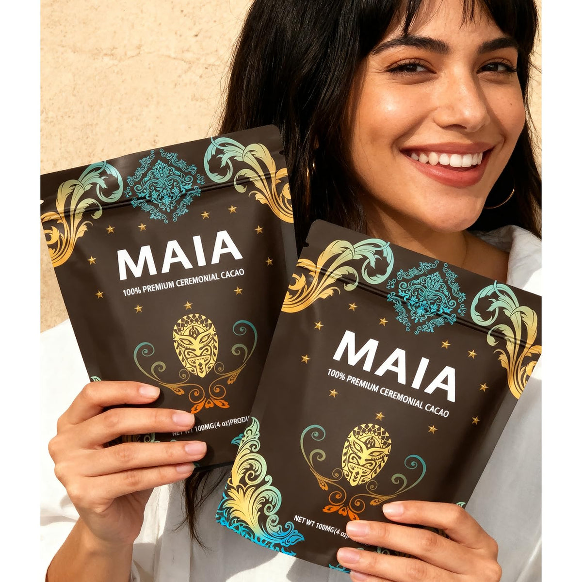 Elunara Maia Ceremonial Cacao Powder – Pure, Zero Sugar, Natural