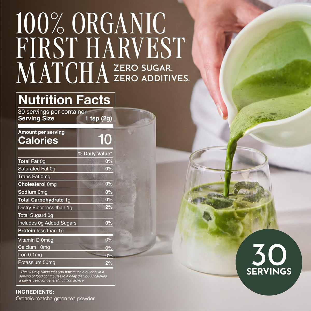 Encha Matcha Latte Grade Powder – Unsweetened, First Harvest, Organic (60g) from Uji, Japan
