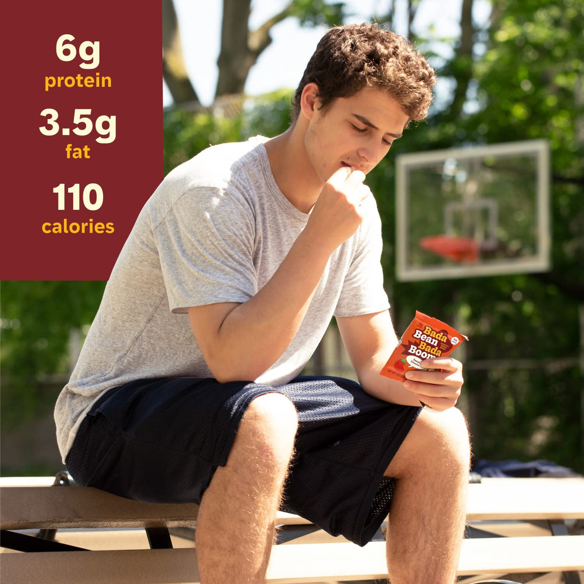 Enlightened Bada Bean Bada Boom – Plant-Based Protein Snacks, Gluten Free, Vegan, 110 Cal per Serving (4.5 oz x6)