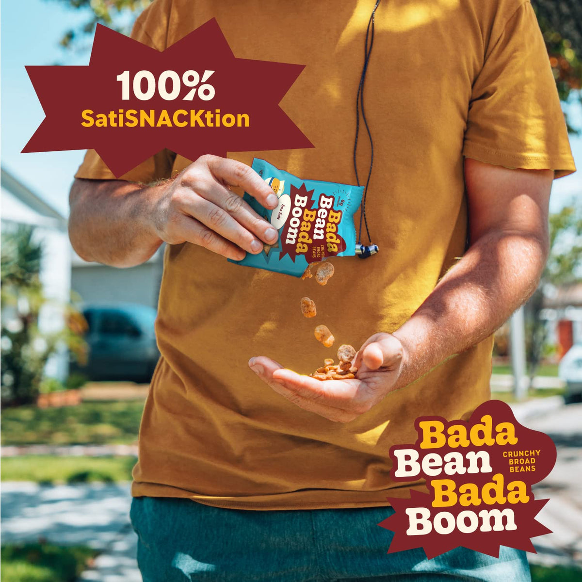 Enlightened Bada Bean Bada Boom – Plant-Based Protein Snacks, Gluten Free, Vegan, 110 Cal per Serving (4.5 oz x6)