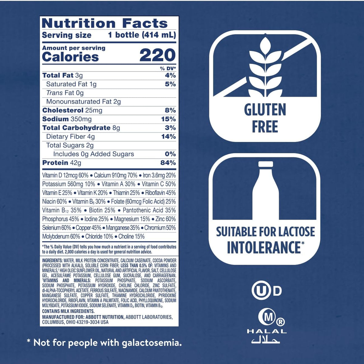 Ensure Max Protein Shake – 42g Protein, Milk Chocolate, 14 fl oz Ready-to-Drink (12 Pack)