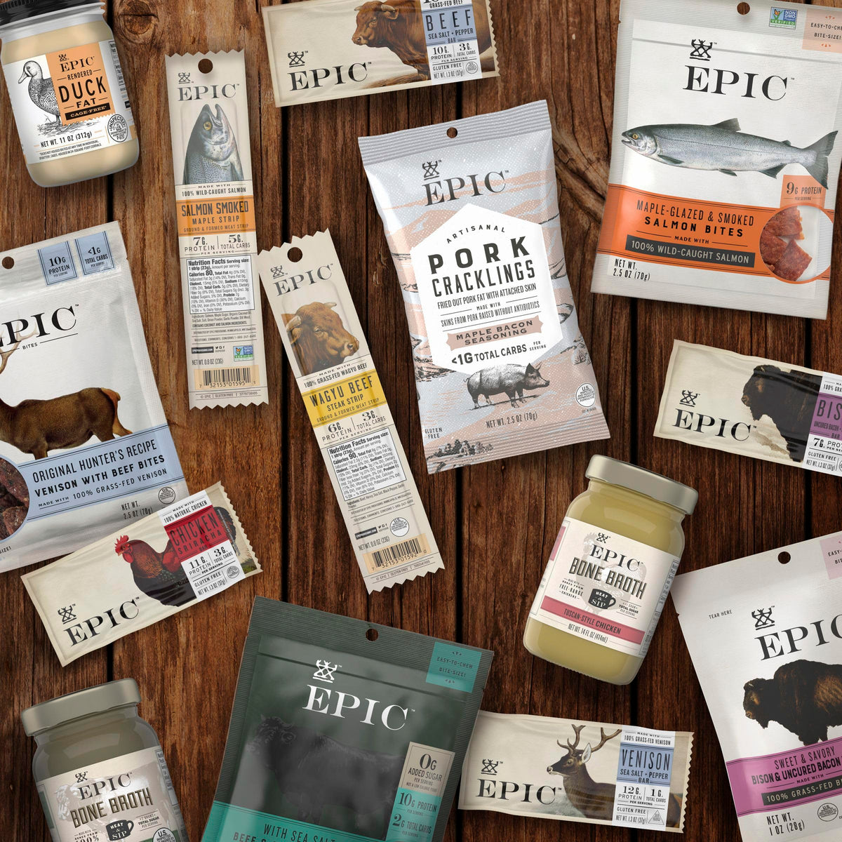 EPIC Maple Glazed and Smoked Salmon Bites – 8 Pouches, 20 oz | Gluten Free & Paleo Friendly