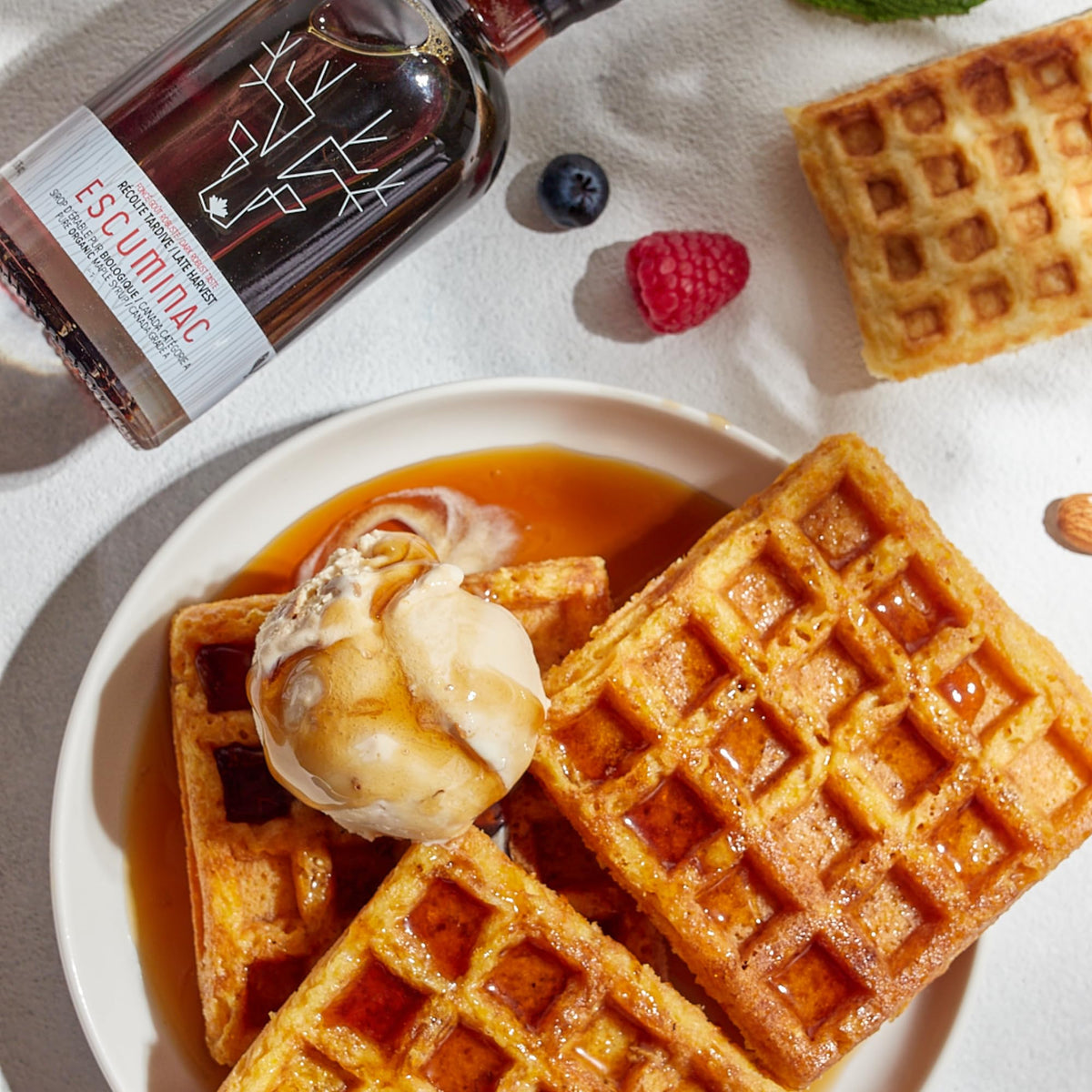 Escuminac Late Harvest Maple Syrup – Organic, Grade A, Dark Robust Flavor | 16.9 oz Glass Bottle | 100% Pure Canadian Syrup