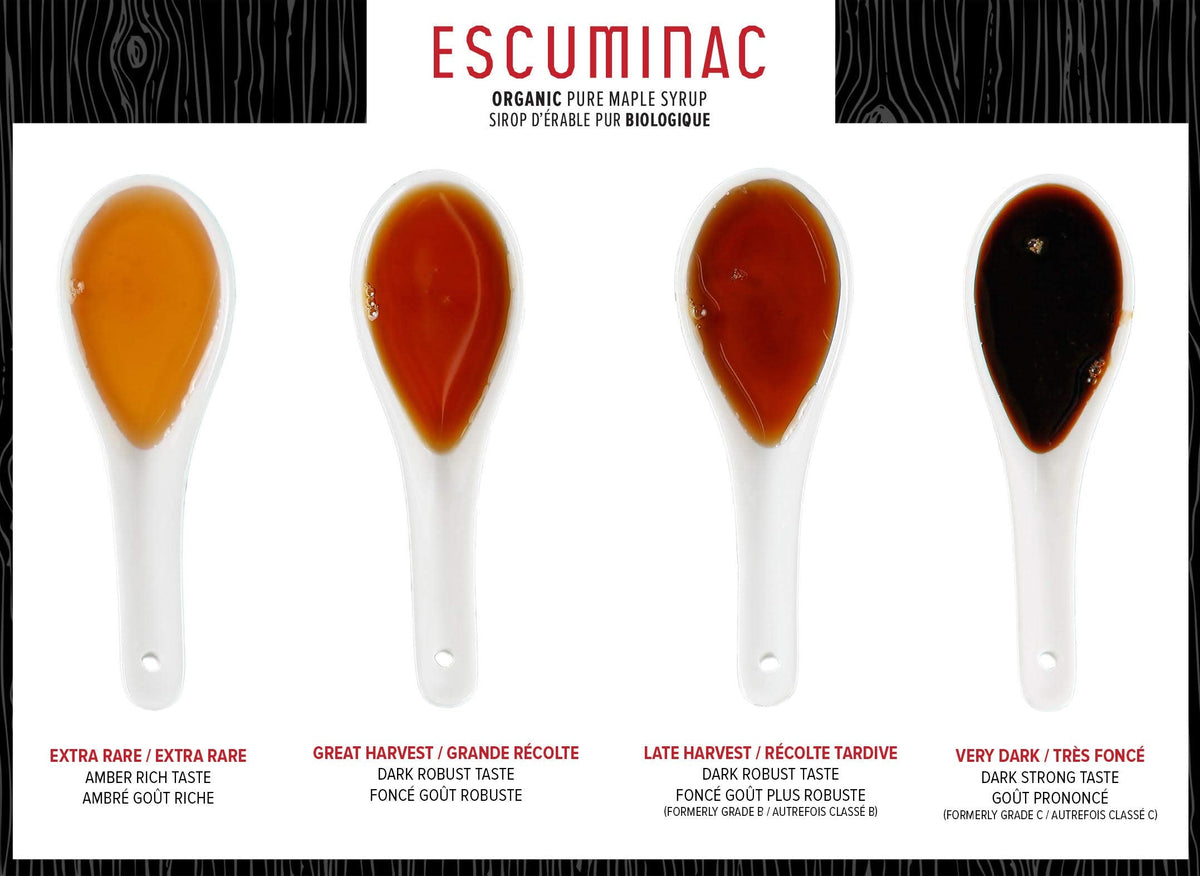 Escuminac Maple Syrup 1L – 100% Pure & Organic, Late Harvest, Dark Robust