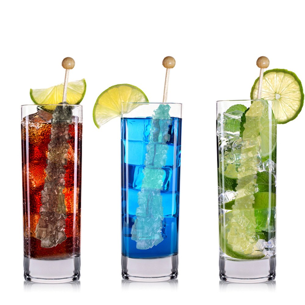 Espeez Extra Large Rock Candy Sticks – 24 Assorted Lollipops for Weddings & Buffets
