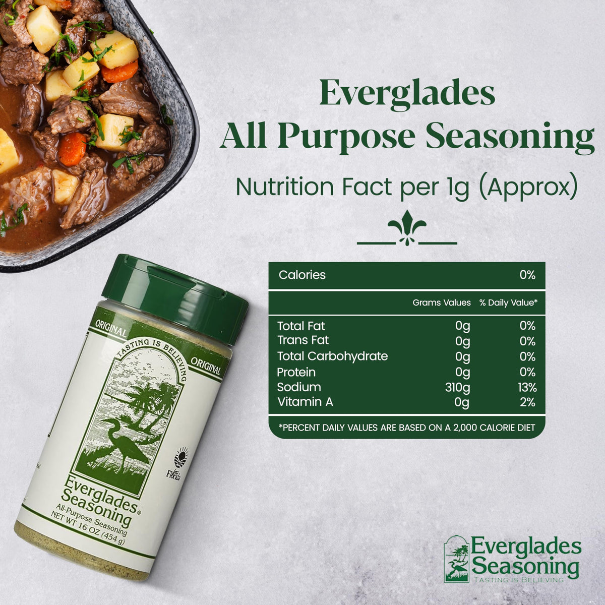 Everglades All Purpose Seasoning - Signature Southern Blend (2 Pack)