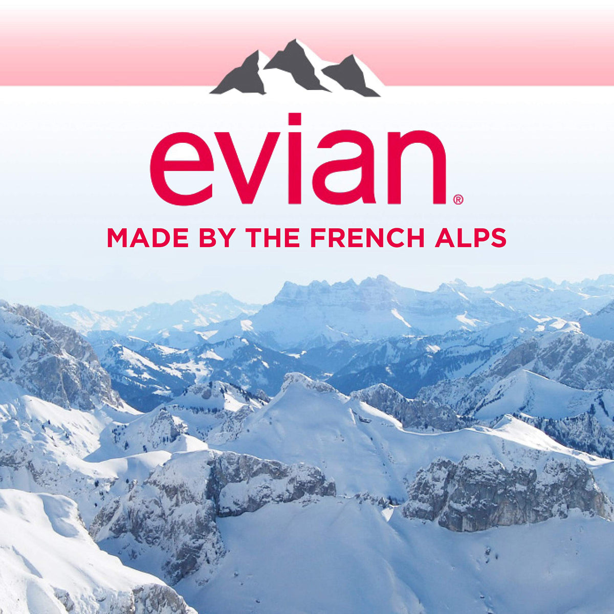 Evian Natural Spring Water 330 ml — 24 Pack | Pure Hydration from the French Alps