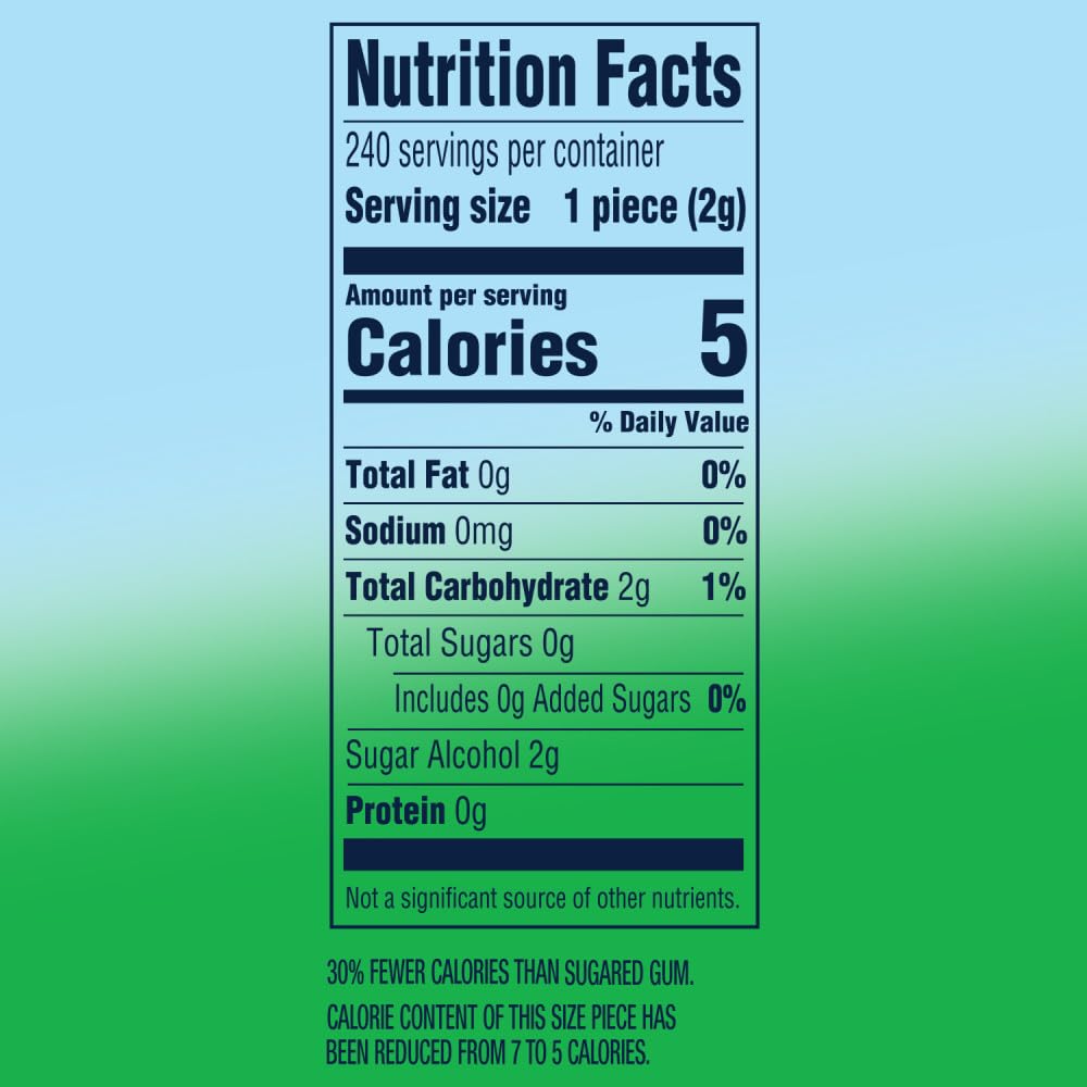 EXTRA Refreshers Spearmint Gum - 6 Pack (240 Pieces)