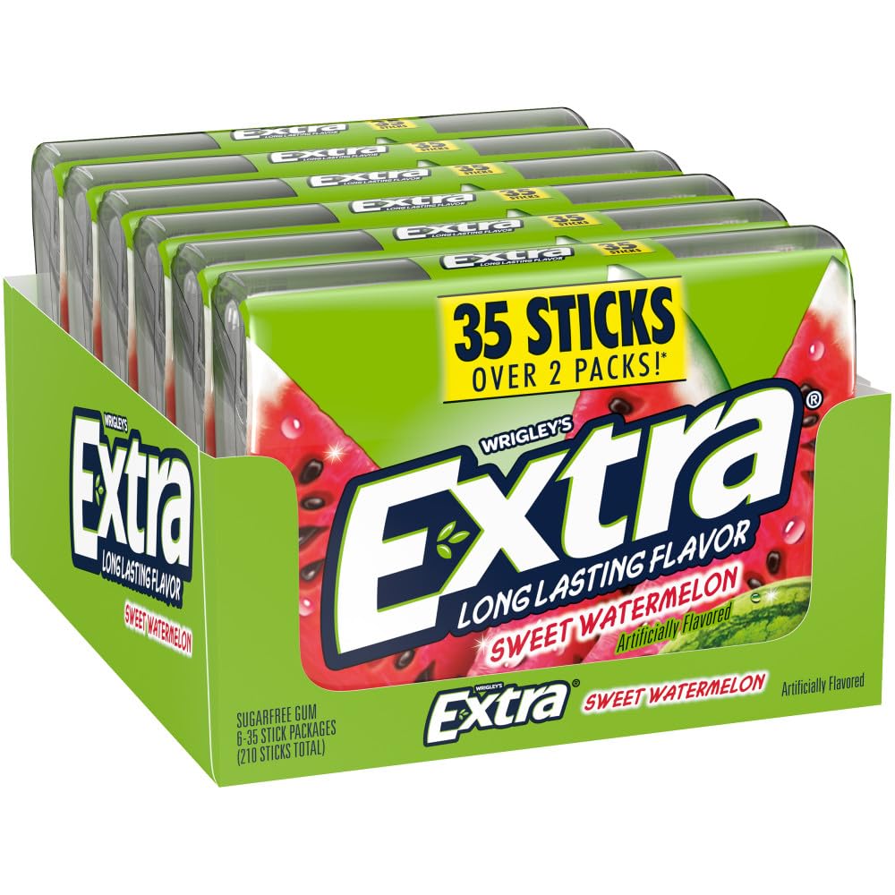 Extra Sweet Watermelon Sugar Free Gum Mega Bulk Pack – 210 Sticks