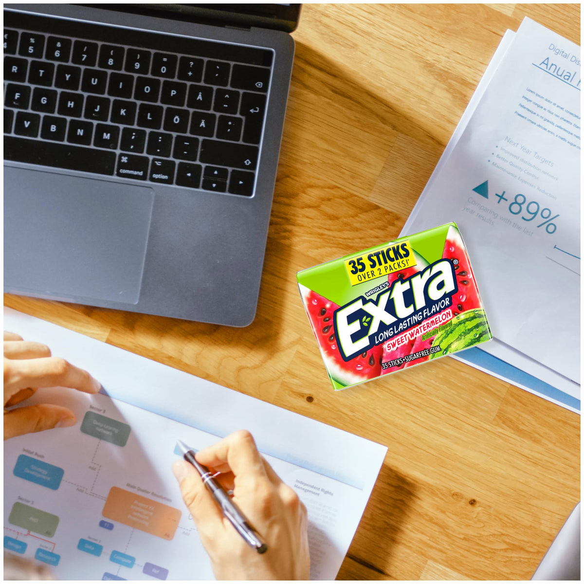 Extra Sweet Watermelon Sugar Free Gum Mega Bulk Pack – 210 Sticks