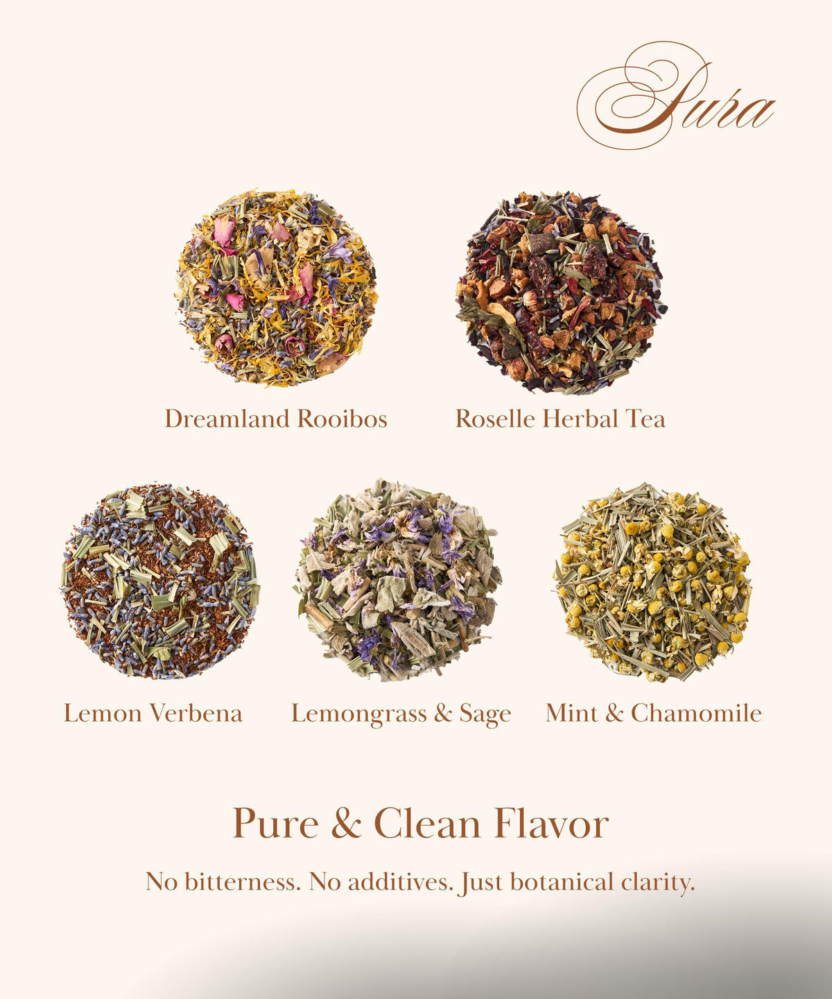 EZR LEAF Decaf Herbal Tea Sampler – 22ct Caffeine-Free Pyramid Bags | Assorted Fruit & Floral Blends