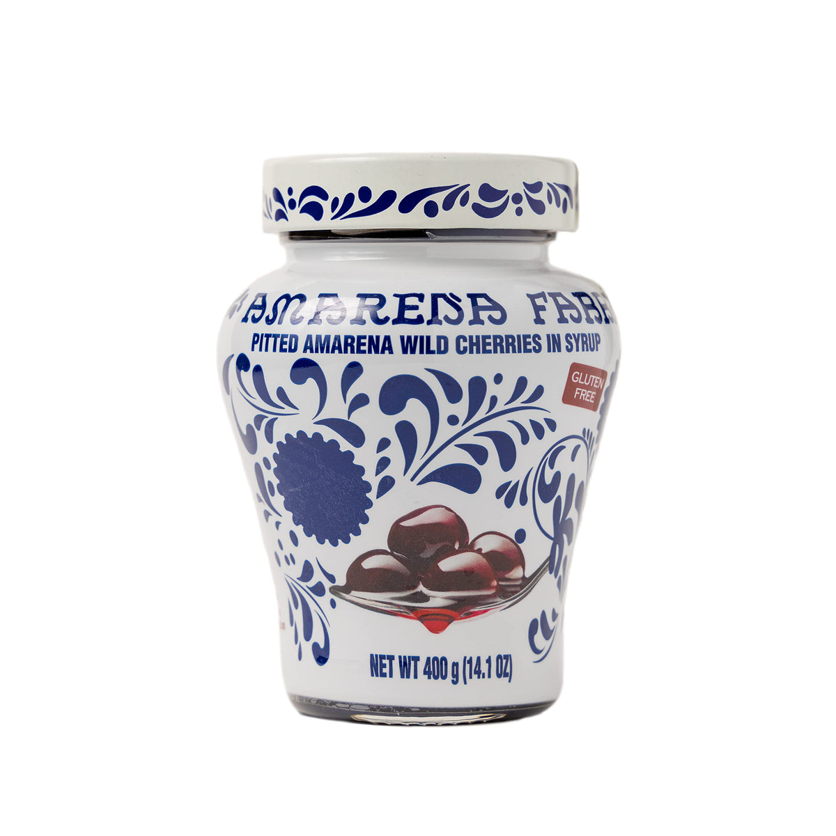 Fabbri Amarena Wild Cherries in Syrup – Gluten Free, Non-GMO, Vegan, 400 g (14 oz)