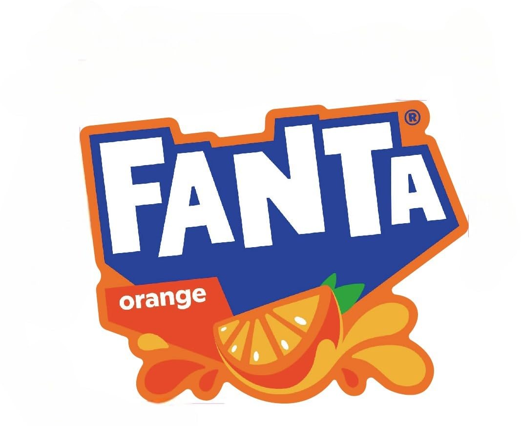 Original European Fanta Orange Flavor Soda – 6x330ml Cans with Sticker