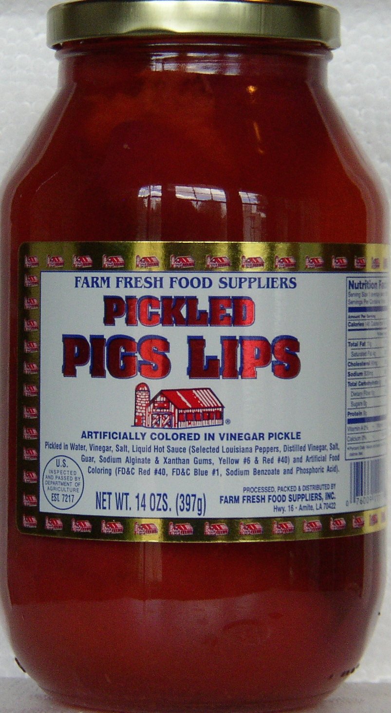 Farm Fresh Food Suppliers Pickled Pigs Lips, 14 Oz – Bold Pantry Snack