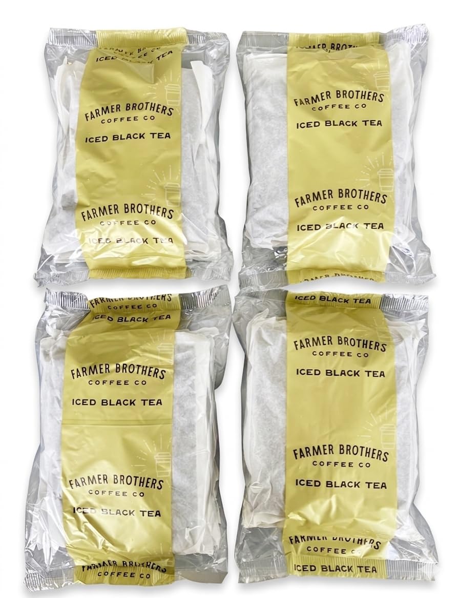Farmer Brothers Black Iced Tea – Fresh Brew Unsweetened 24x4oz Filter Pack