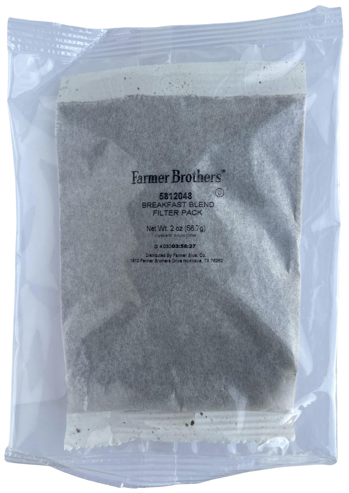 Farmer Brothers Coffee – Breakfast Blend Ground, Medium Roast, 2 oz Filter Pack (40-Count Bulk)