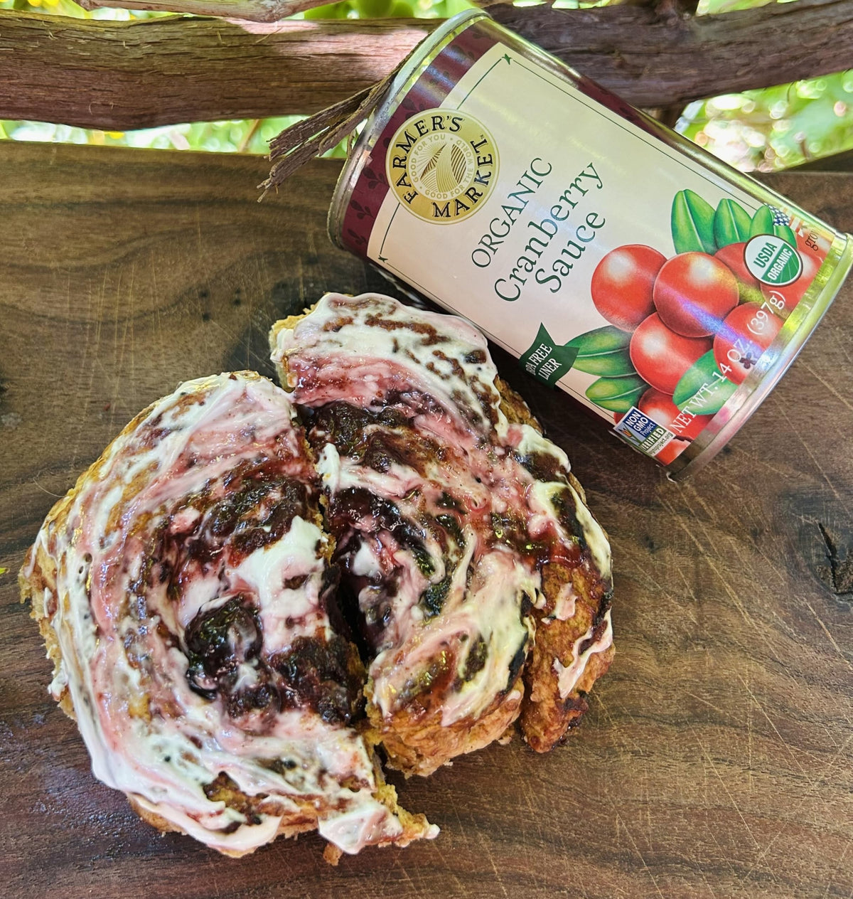 FARMER'S MARKET Organic Cranberry Sauce, Whole Berry – 14 oz Can (Pack of 12)