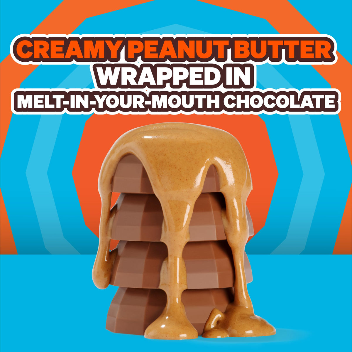 Feastables MrBeast Peanut Butter Cups – Milk Chocolate with Creamy Peanut Butter, 24 Count (2-Cup Packs)