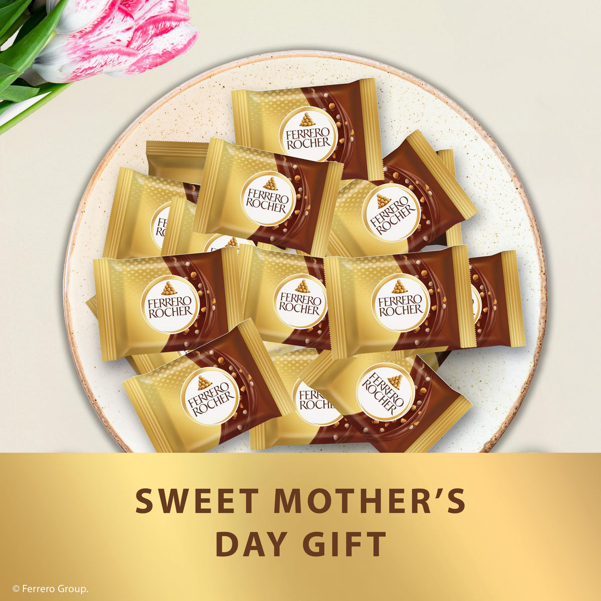 Ferrero Rocher Premium Milk Hazelnut Chocolates – 60-Count Gift Pack, Individually Wrapped
