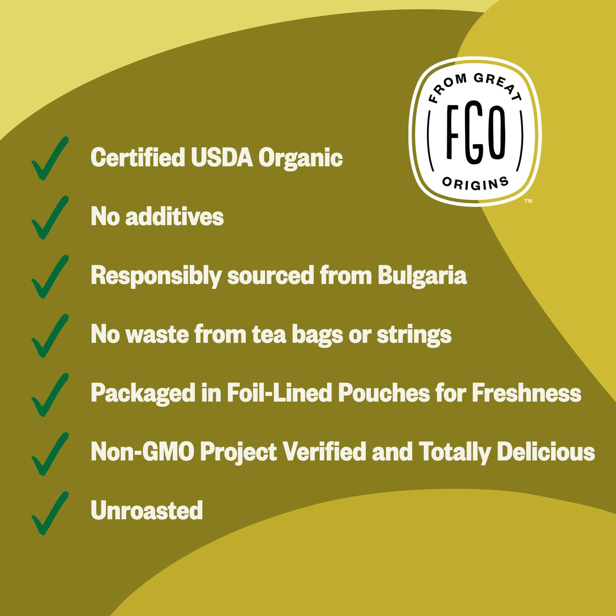 FGO Organic Dandelion Root Tea – Caffeine Free, Cut & Sifted, 16oz Bulk Bag