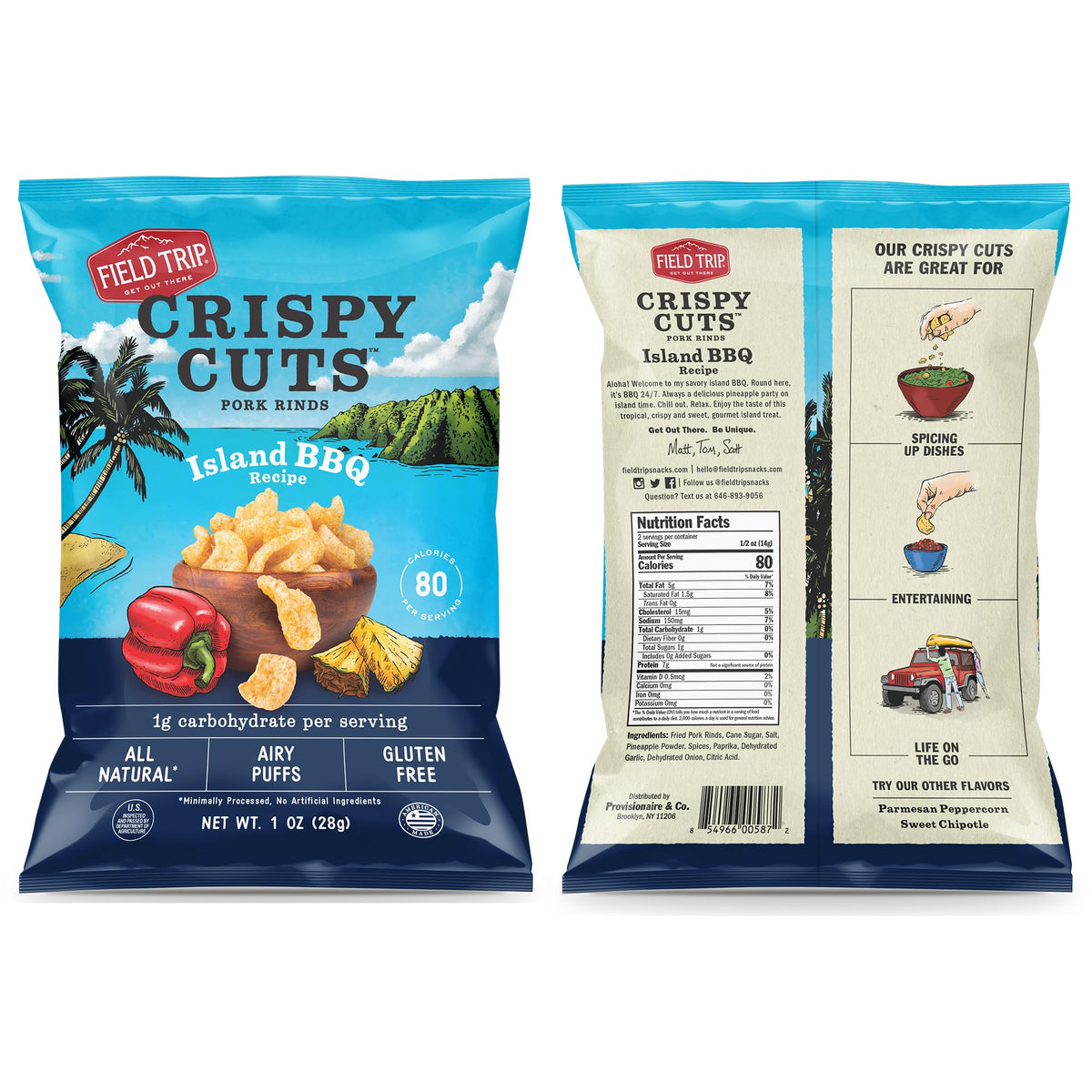 Field Trip Gluten Free Pork Rinds – 6 Flavor Variety Pack