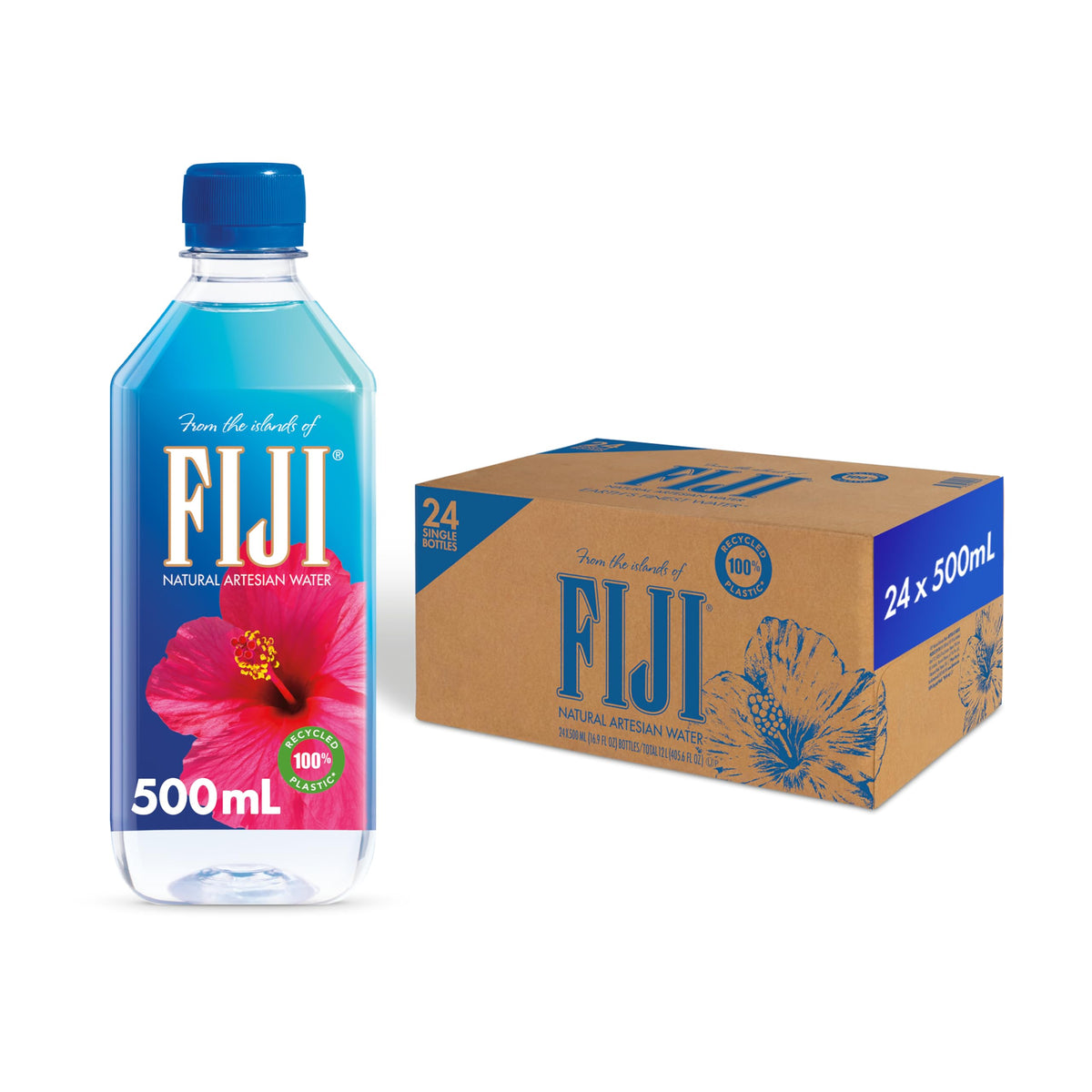FIJI Artesian Water 500 mL | Pack of 24 Bottles – Pure, Smooth Hydration