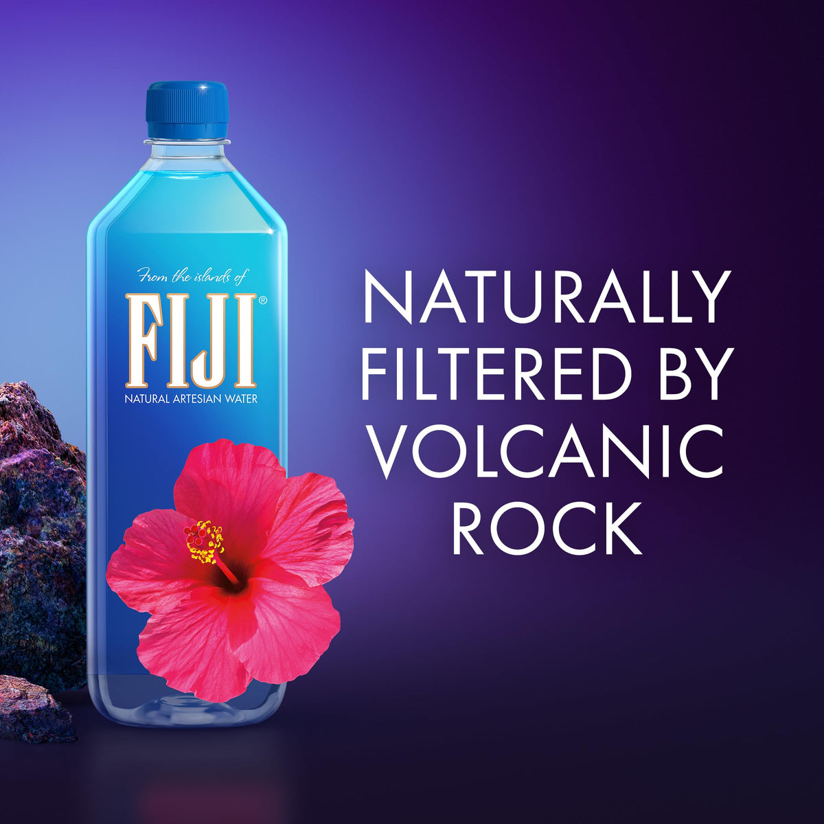 FIJI Water 1-Liter Pack (12 Bottles) – Natural Artesian Bottled Water