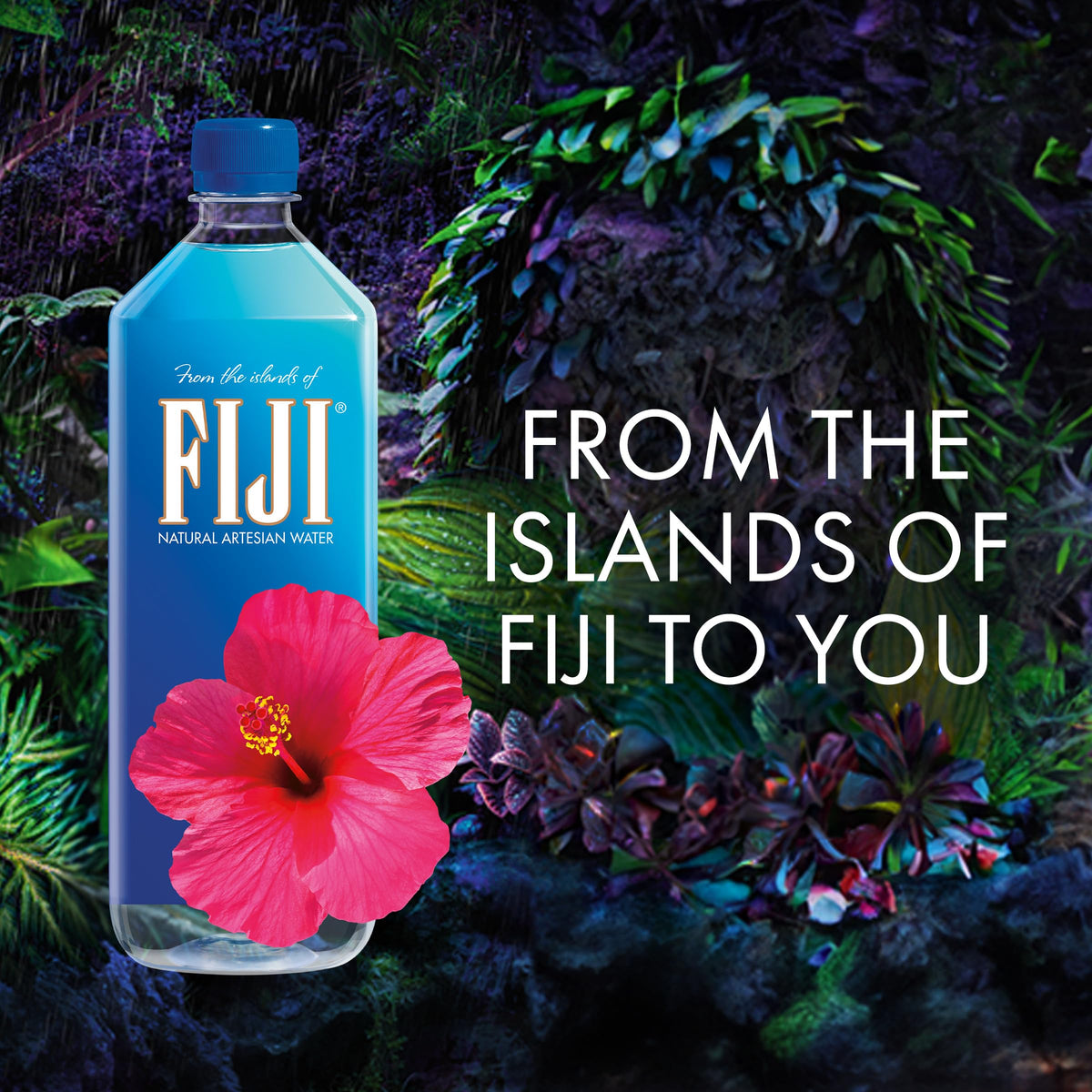 FIJI Water 1-Liter Pack (12 Bottles) – Natural Artesian Bottled Water