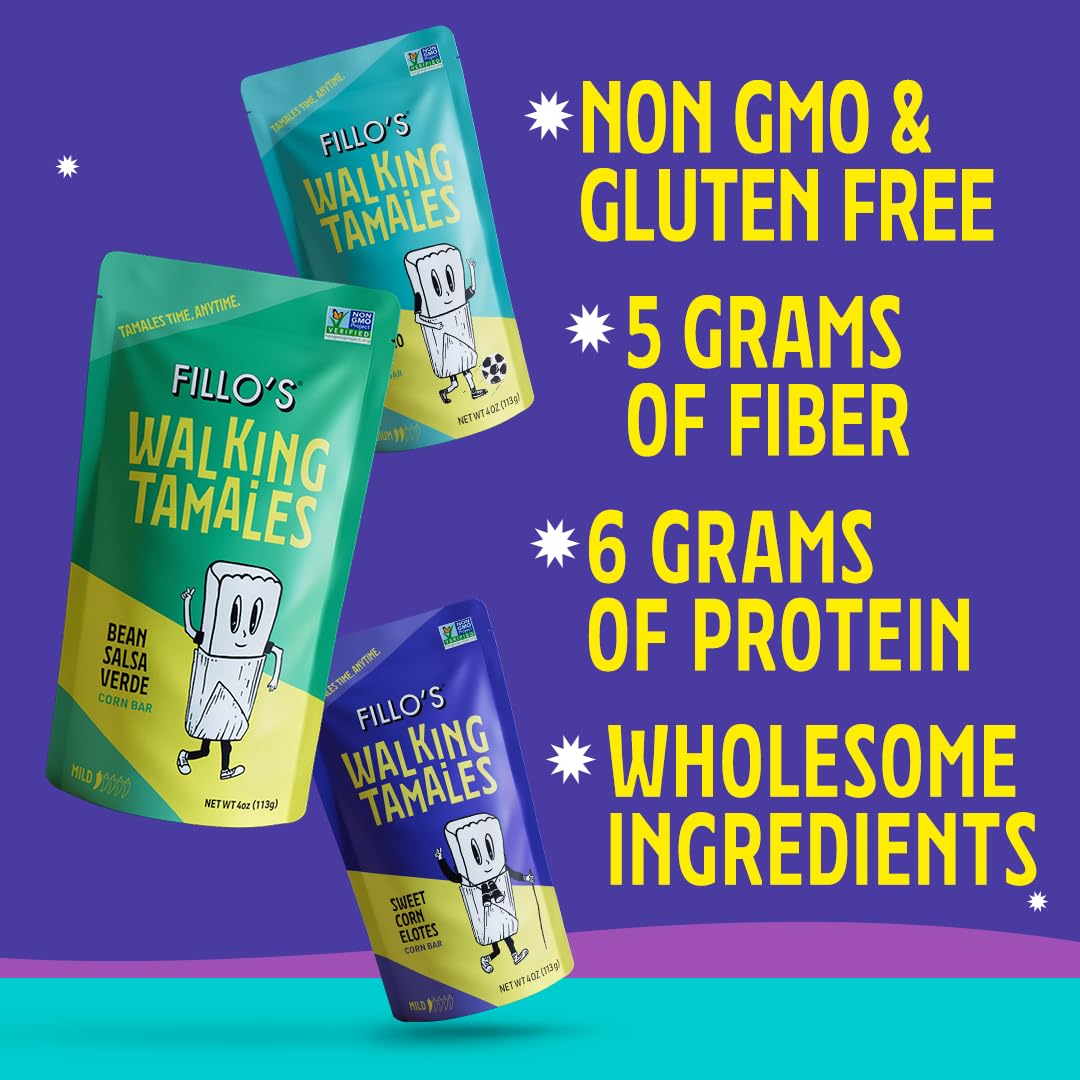 Fillo’s Tamales Variety Pack (7 Pack) – Ready-to-Eat, Gluten-Free, Vegan, Non-GMO