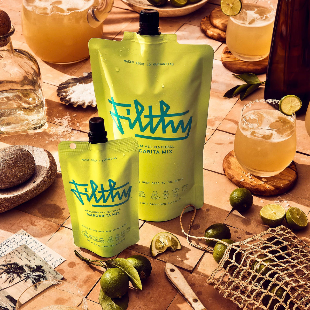 Filthy Margarita Mix – Premium All-Natural, 32 oz Pouch (2 Pack) | Filthy Food