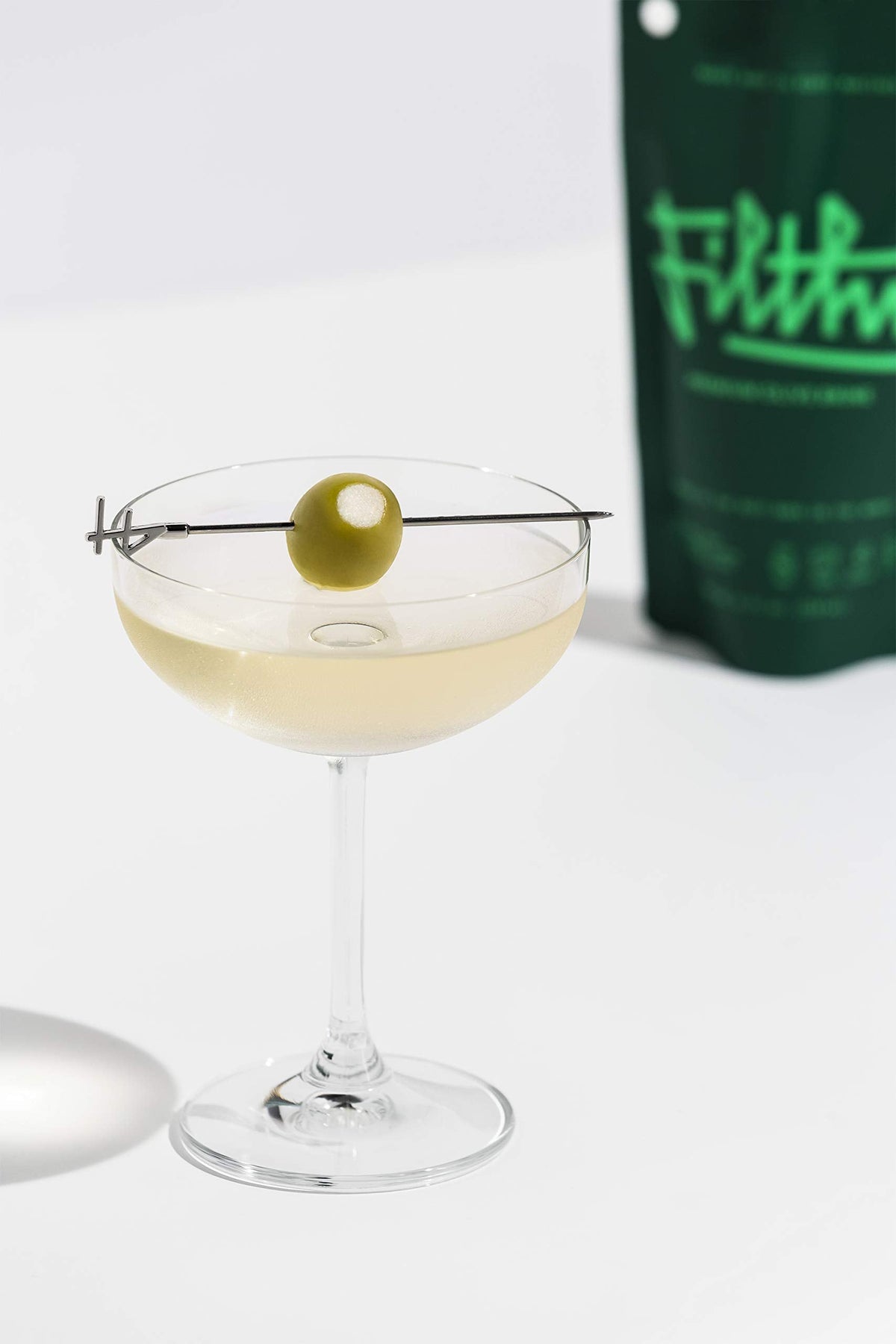Filthy Food Olive Brine - Premium Dirty Martini Mixer, 4 x 8 oz Pouches