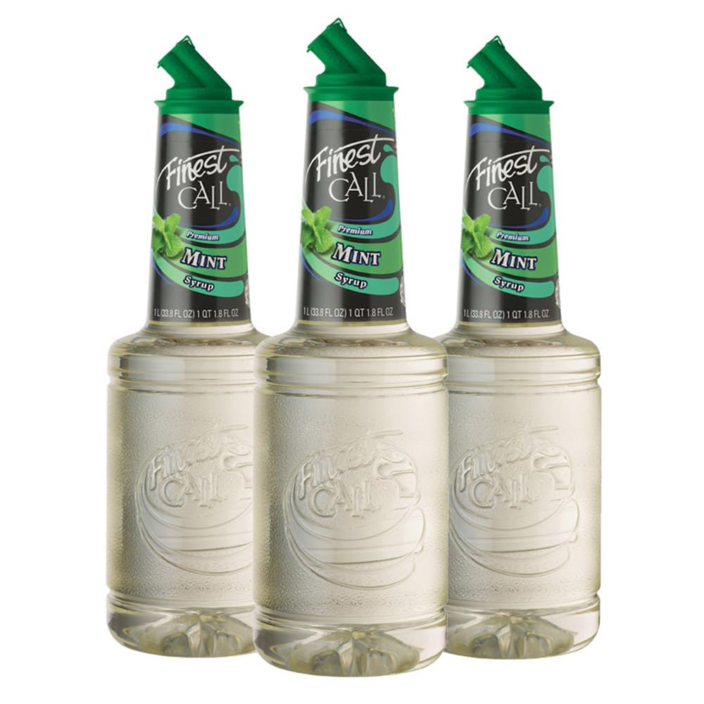Finest Call Mint Syrup Drink Mix – 3 x 1L Bottles