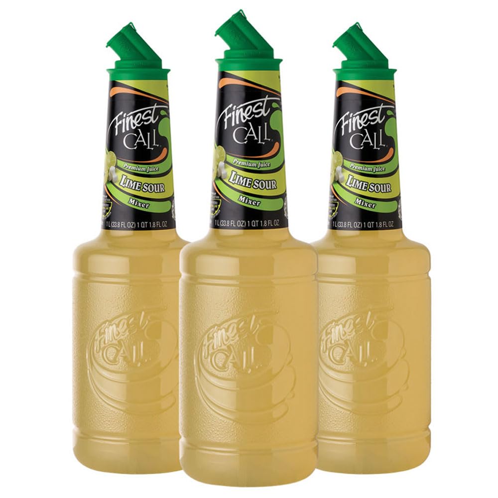 Finest Call Premium Lime Sour Drink Mix – 3 x 1L Bottles