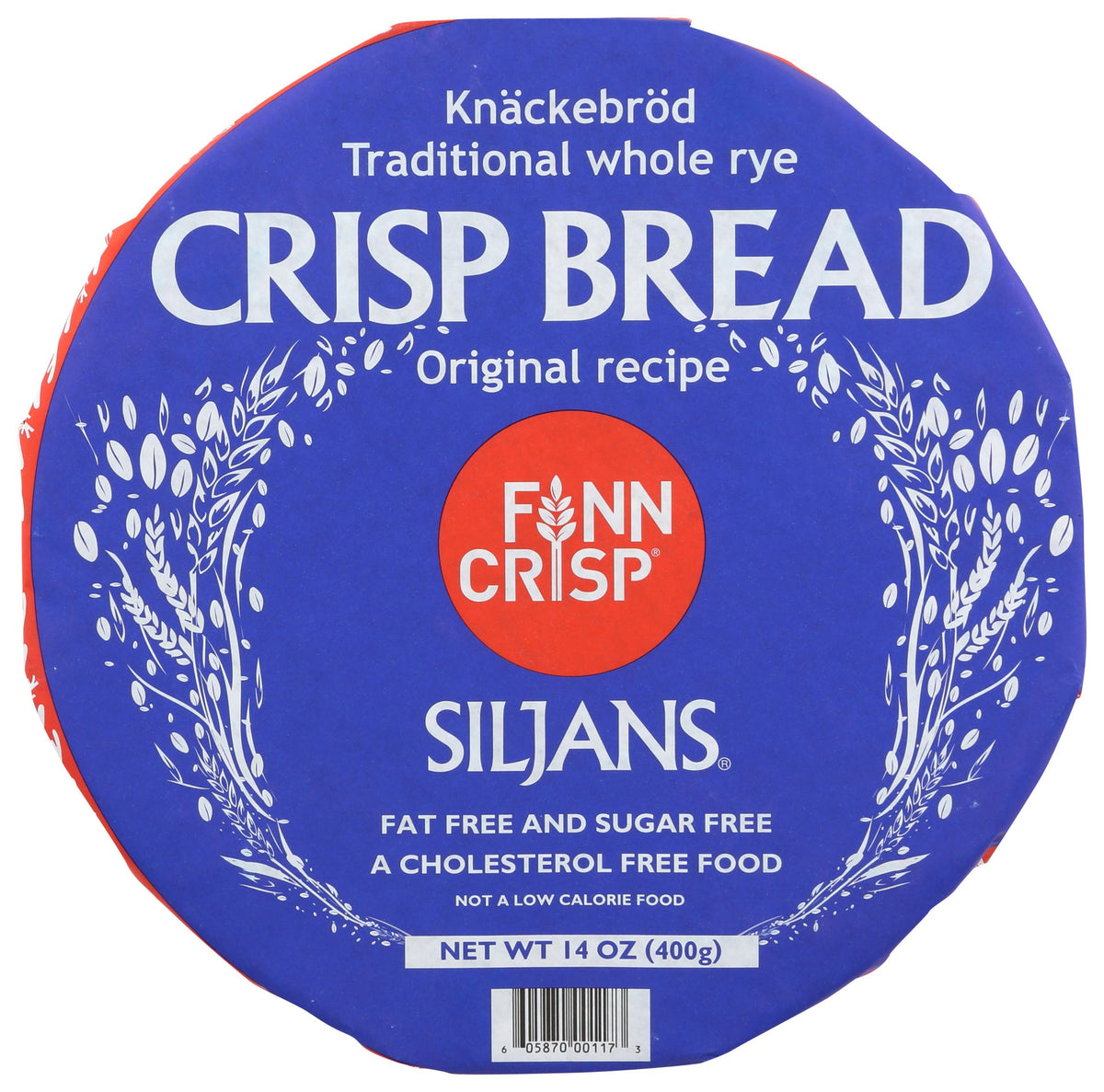 Finn Crisp Siljans Round Rye Crispbread – 24 Wheels, 84 oz Bulk Pack