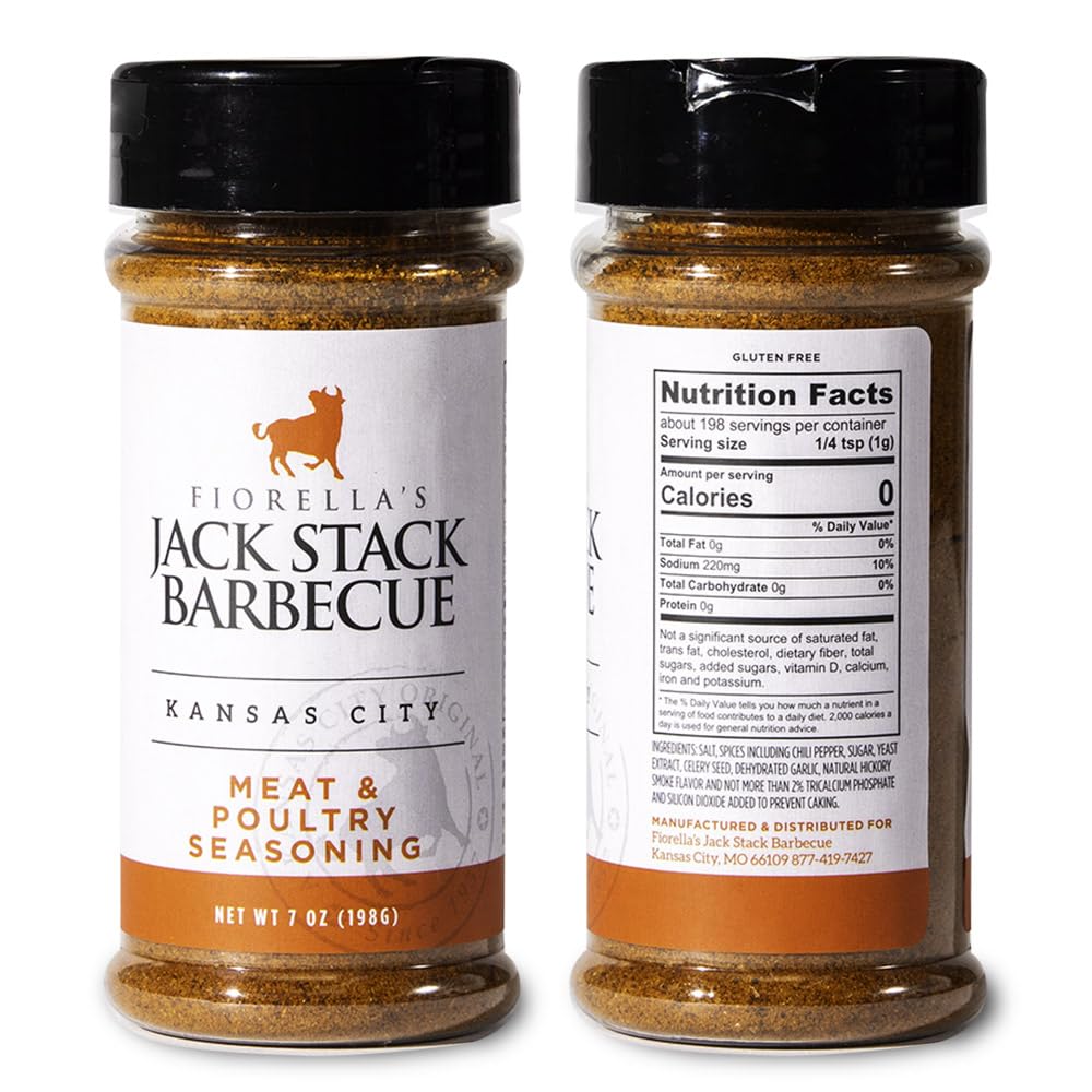 Fiorella's Jack Stack Barbecue Dry Rub Variety Pack (7oz Each) – All-Purpose, Steak & Meat & Poultry Seasonings