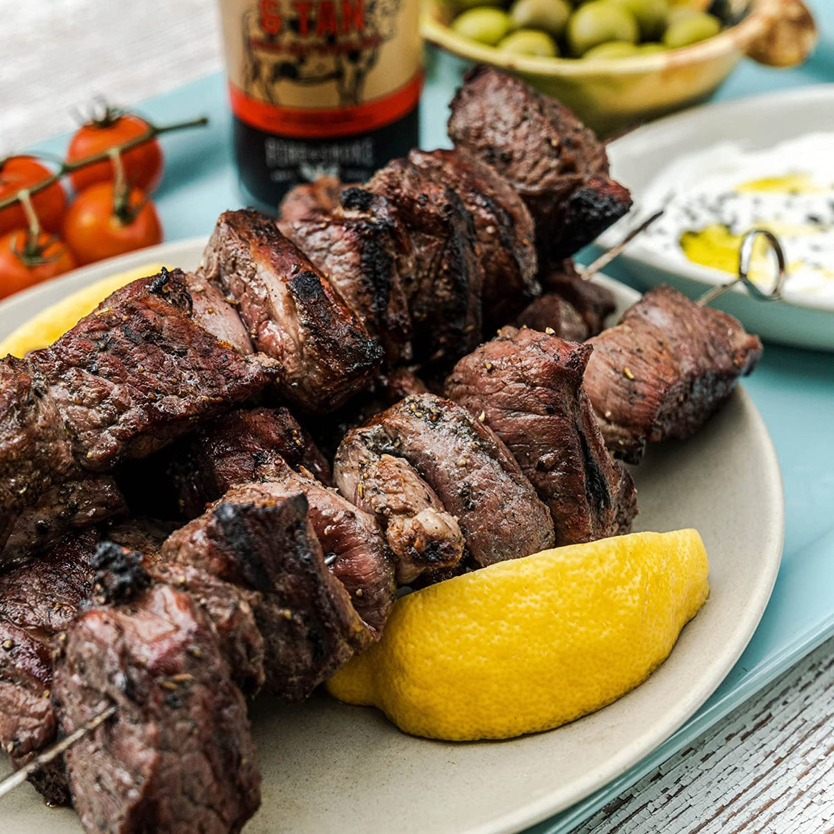 Fire & Smoke Society Black & Tan Steak Seasoning | XL 2-Pack BBQ Rubs for Steak, Brisket & Grilling