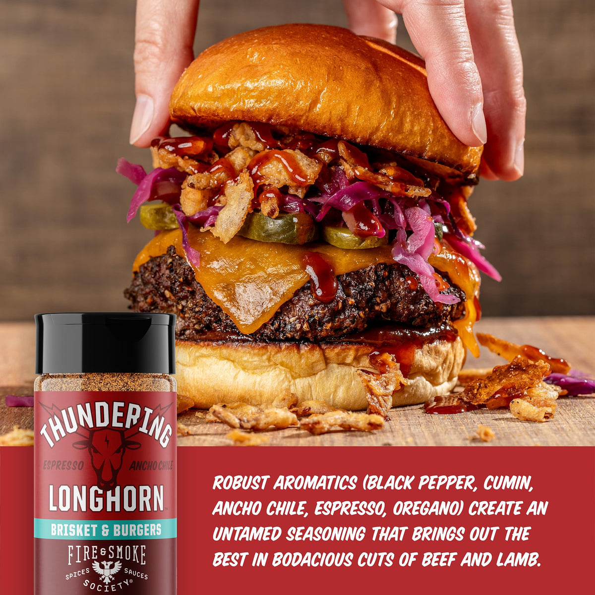 Fire & Smoke Society Burger & Fries Seasoning Variety Pack – BBQ Rubs for Smoking & Grilling | Large 4-Pack Gift for Dad