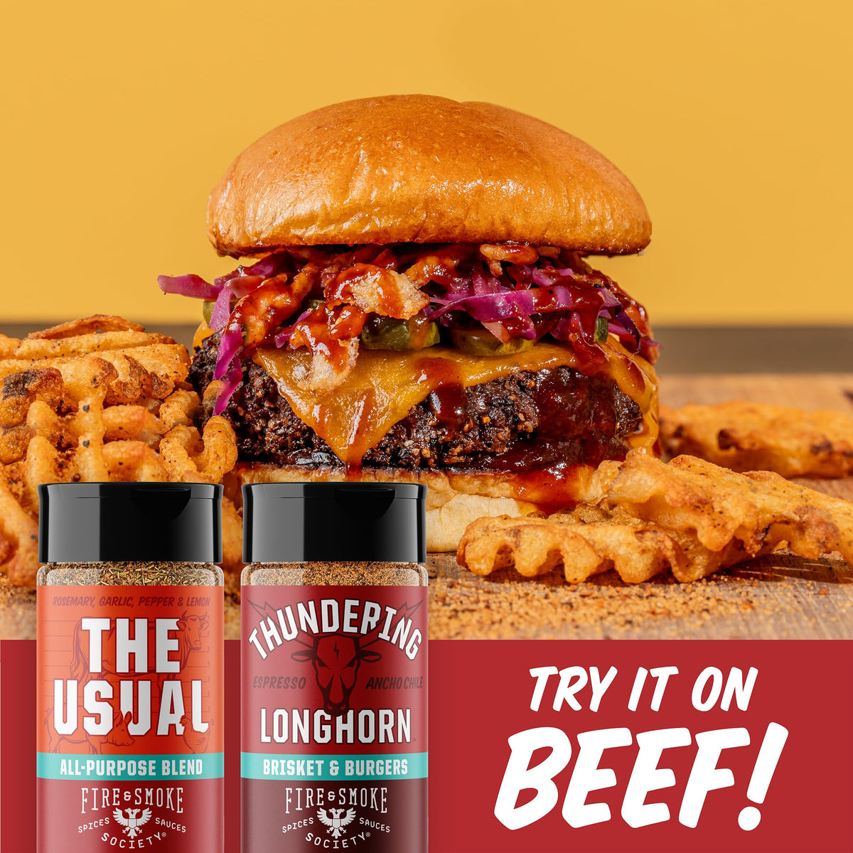 Fire & Smoke Society Essential Grill Variety Pack | 8-Pack BBQ Rubs & Seasonings