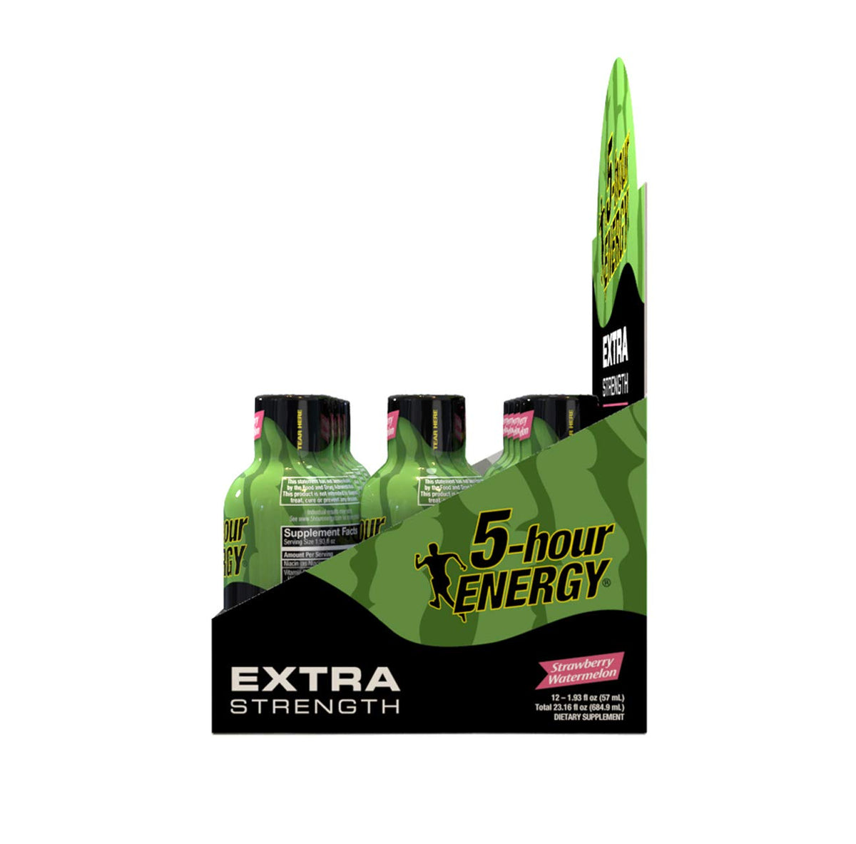 5-hour ENERGY Shot Extra Strength Strawberry Watermelon – 1.93 oz, 12 Pack