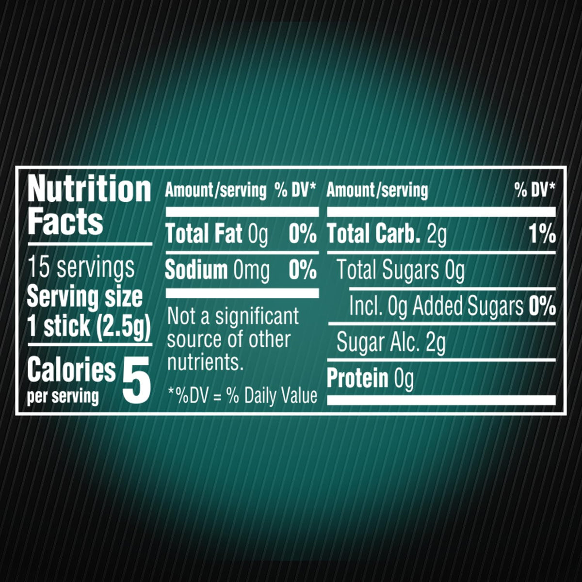 5 GUM React 2 Mint Sugar Free Gum – 15-Stick Pack, 10-Pack