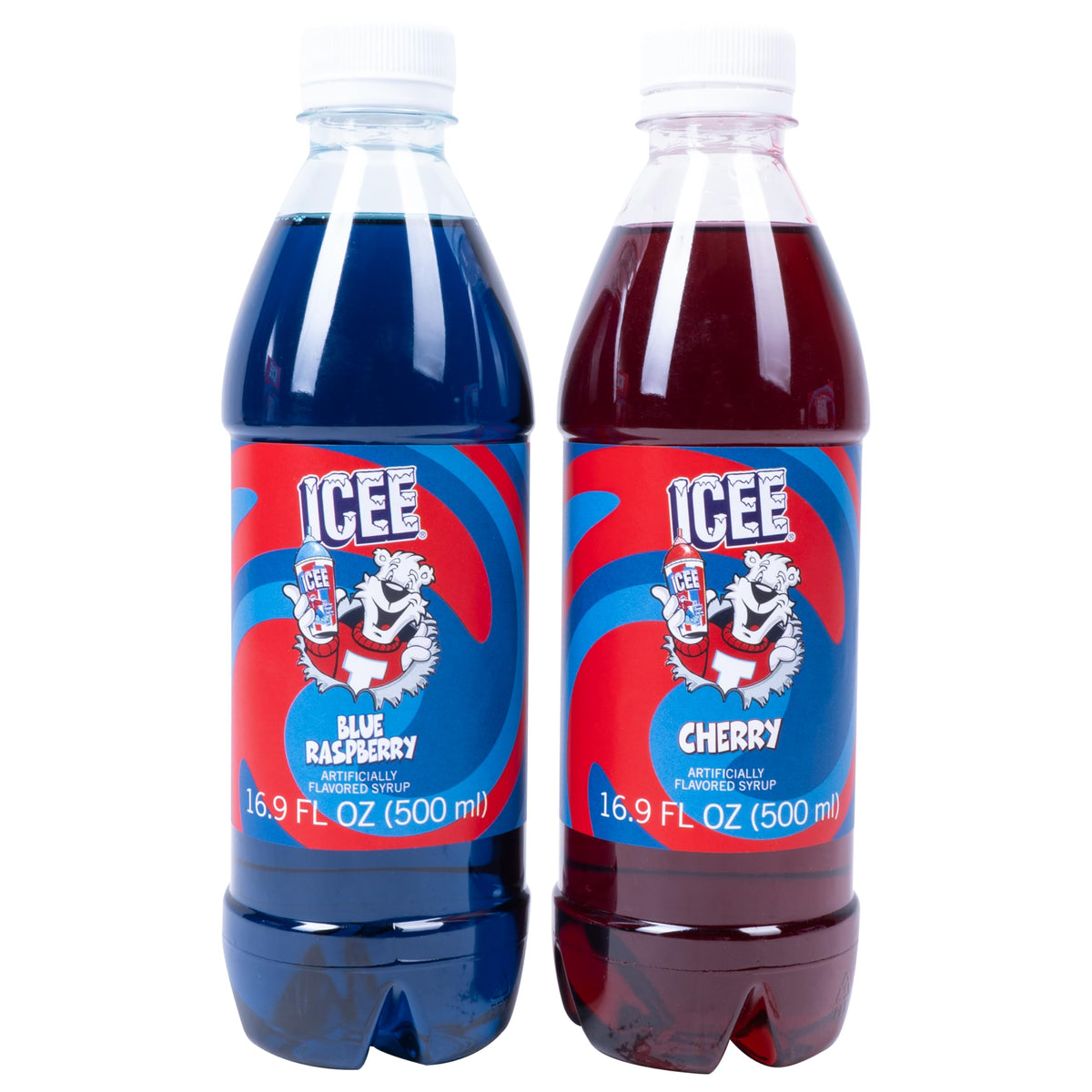 Fizz Creations ICEE 2 Pack Slushie Syrups – Blue Raspberry & Cherry, 2 x 16.9 oz