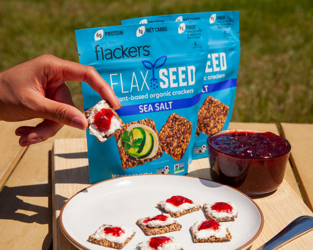 Flackers Doctor In The Kitchen Sea Salt Flacker – 5oz Crackers (Pack of 12)