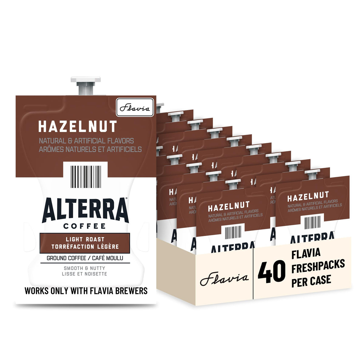 Flavia Alterra Hazelnut Freshpacks — Light Roast for Flavia Brewers (Case of 40)