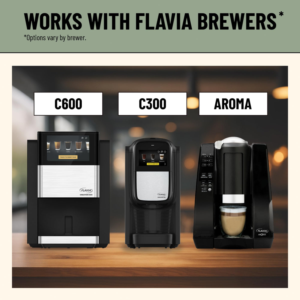 Flavia Lavazza Decaf Freshpacks for Flavia Brewers – Medium Roast, Case of 76