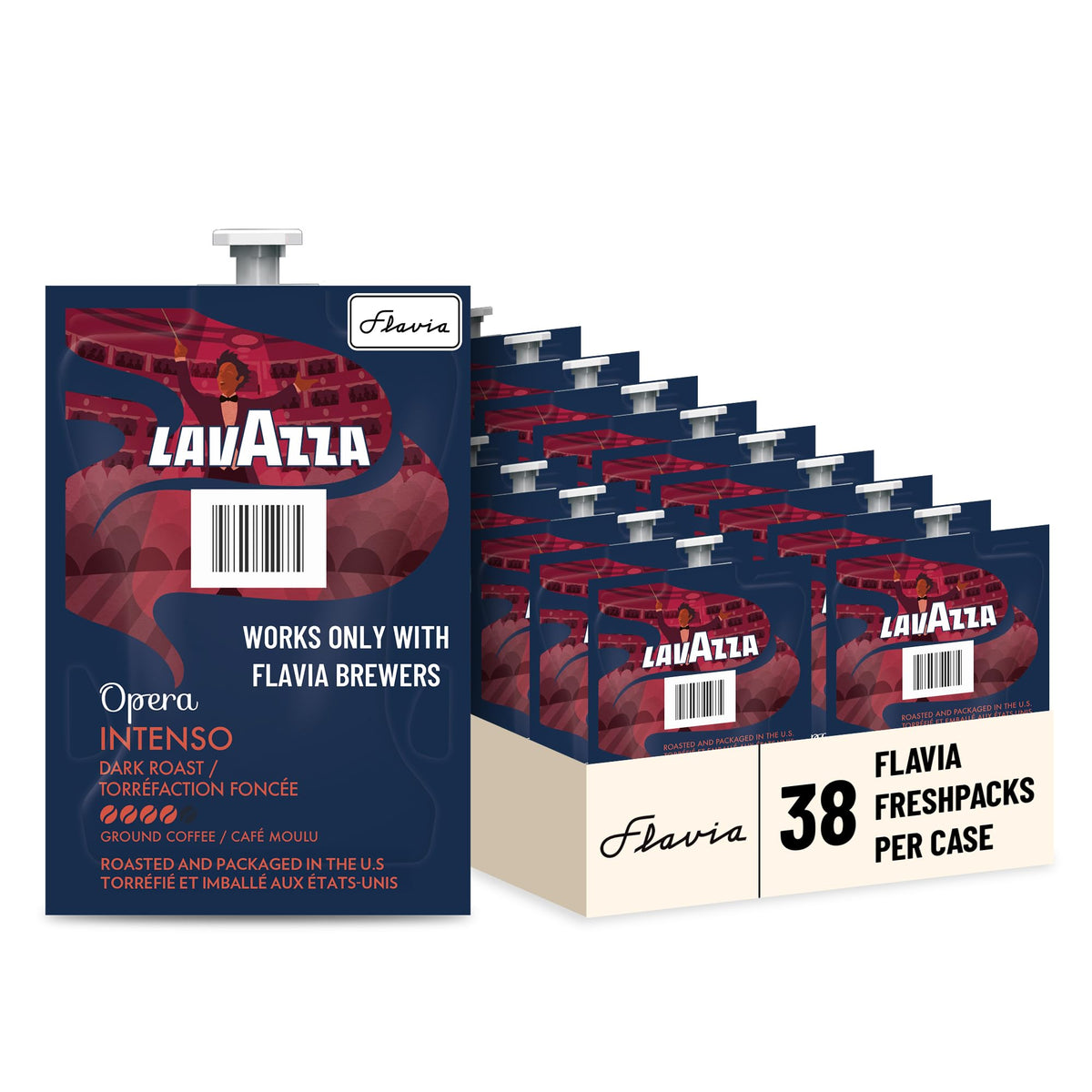 Flavia Lavazza Opera Intenso Freshpacks – 38-Count for Flavia Brewers | Dark Roast