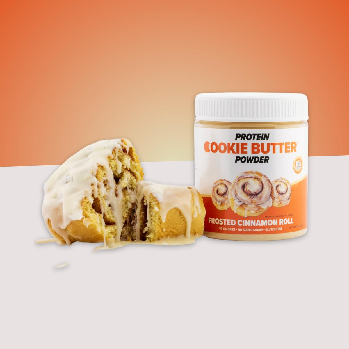 Flex Whey Cookie Butter Powder – Frosted Cinnamon Roll | Keto, Low Carb, Gluten-Free | 8.32oz | Flexible Dieting Lifestyle