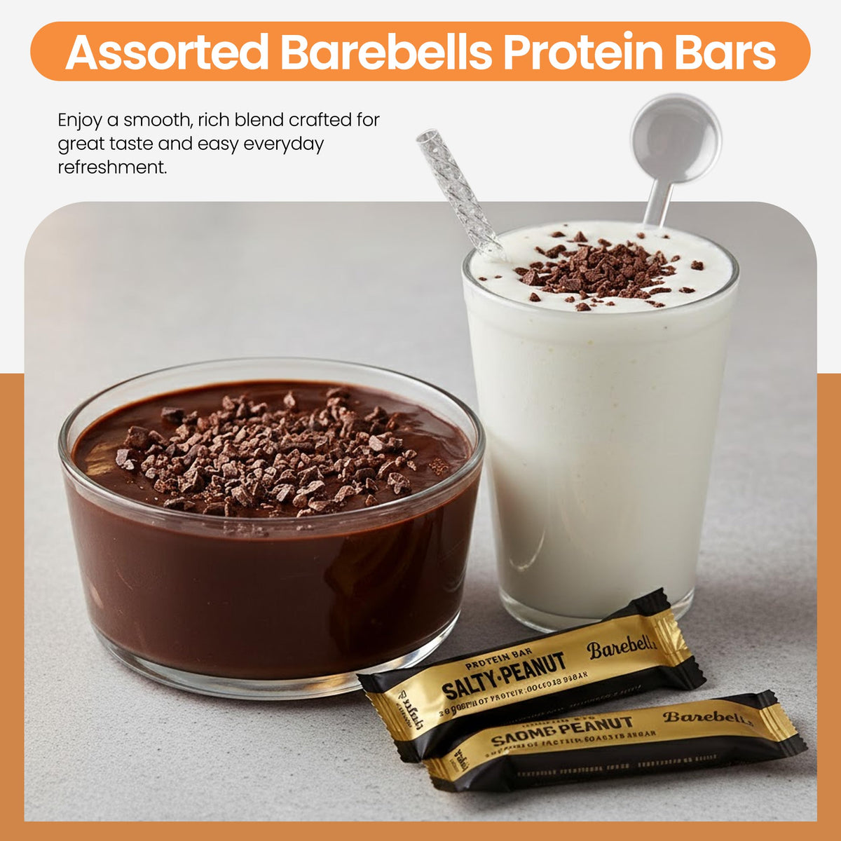 Flexfinity Barebells Protein Bars Variety Pack (9 Count) – Salty Peanut, Caramel Cashew & Cookies and Cream