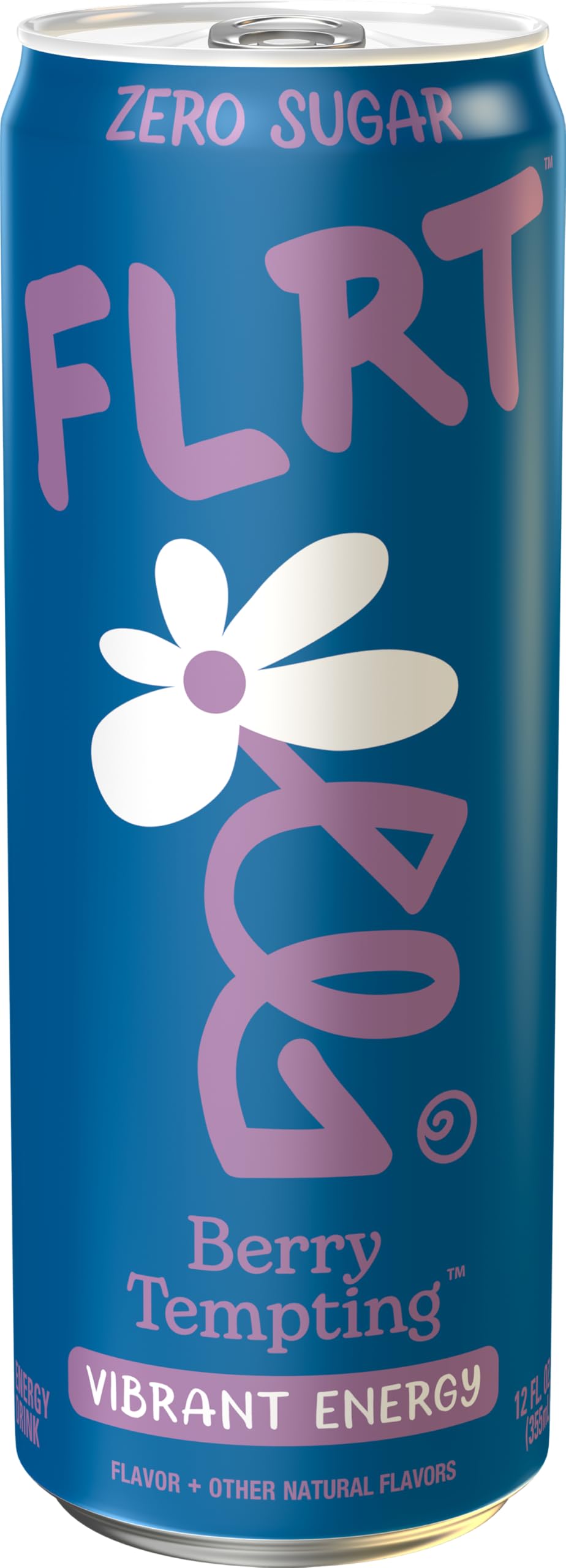 FLRT Energy Berry Tempting — Sugar-Free Berry Energy Drink, 12 Pack