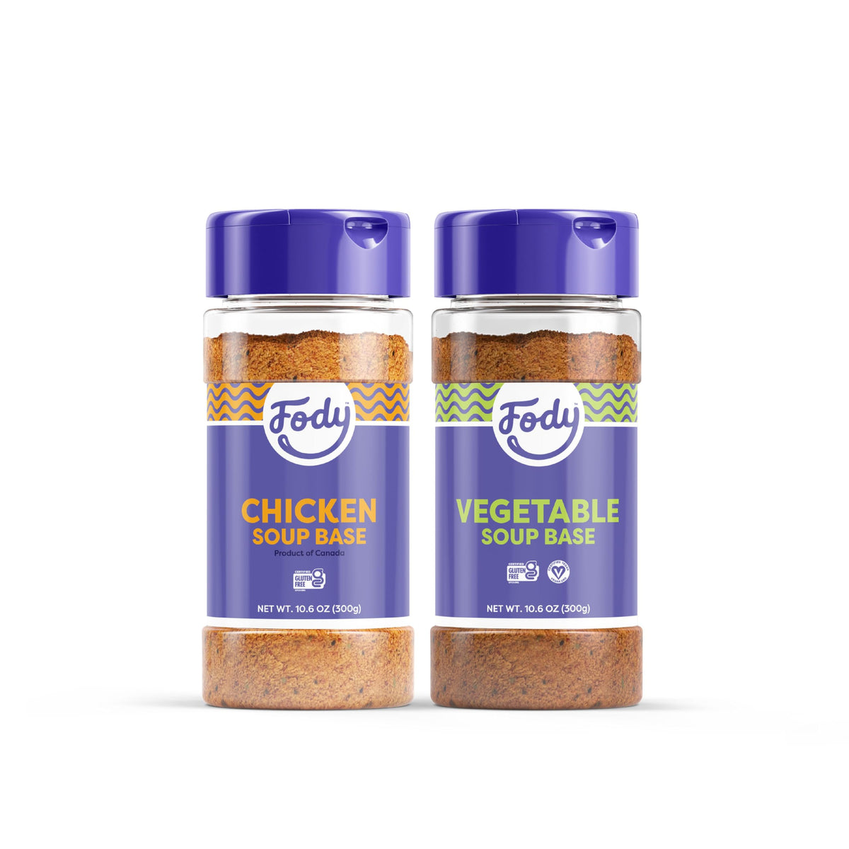 Fody Chicken & Vegetable Soup Base & Seasoning – Garlic & Onion Free, Low FODMAP, Gluten Free (Pack of 2)